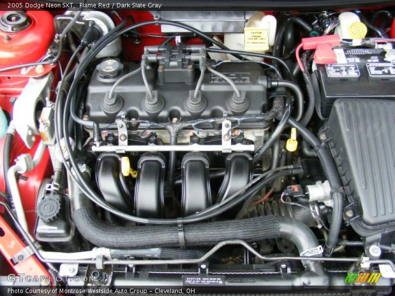 Flame Red / Dark Slate Gray 2005 Dodge Neon SXT