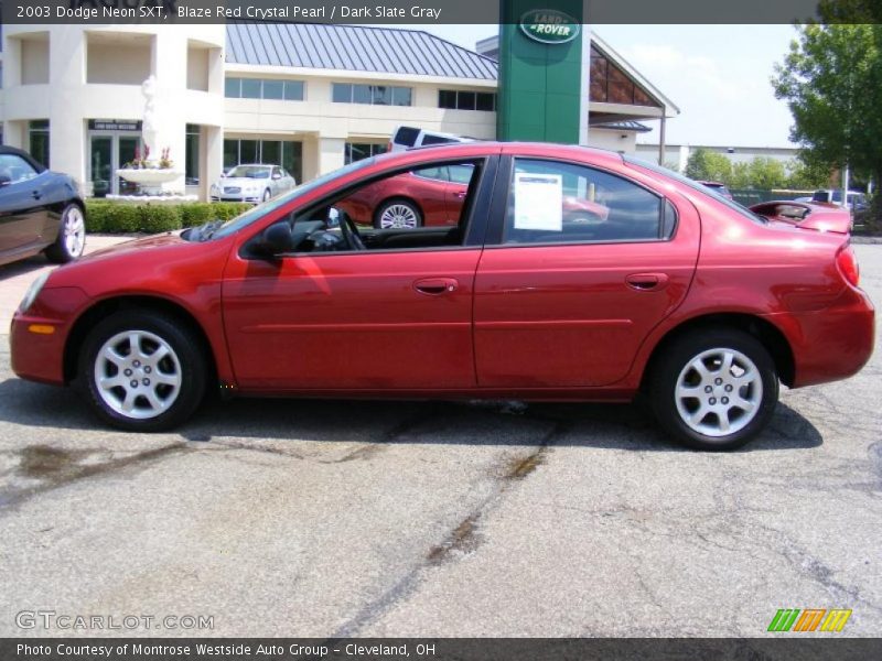 Blaze Red Crystal Pearl / Dark Slate Gray 2003 Dodge Neon SXT