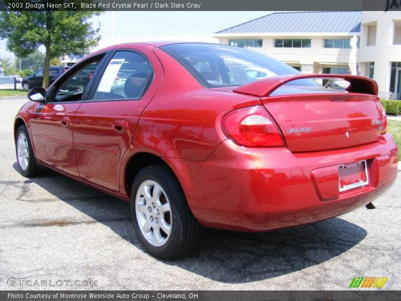 Blaze Red Crystal Pearl / Dark Slate Gray 2003 Dodge Neon SXT