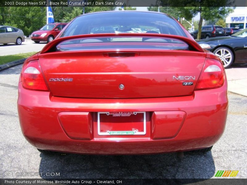 Blaze Red Crystal Pearl / Dark Slate Gray 2003 Dodge Neon SXT