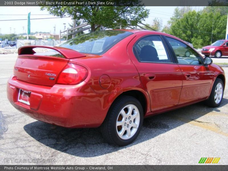 Blaze Red Crystal Pearl / Dark Slate Gray 2003 Dodge Neon SXT