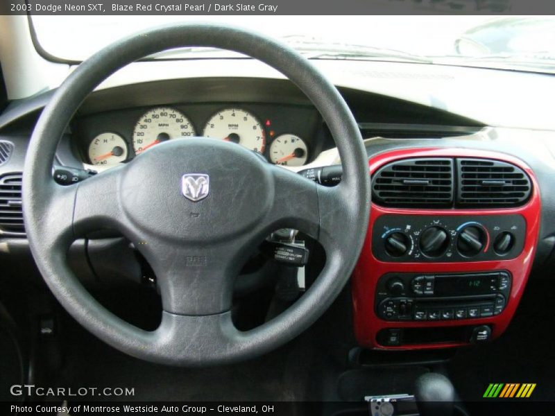 Blaze Red Crystal Pearl / Dark Slate Gray 2003 Dodge Neon SXT