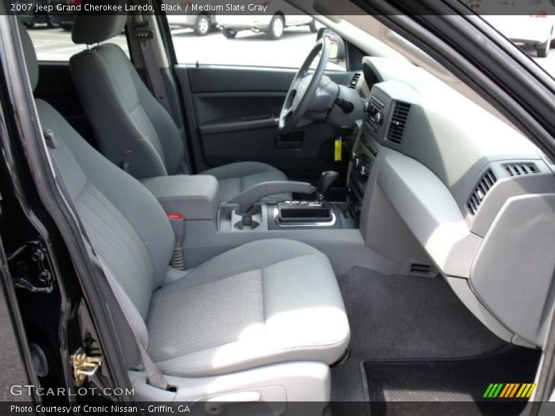 Black / Medium Slate Gray 2007 Jeep Grand Cherokee Laredo