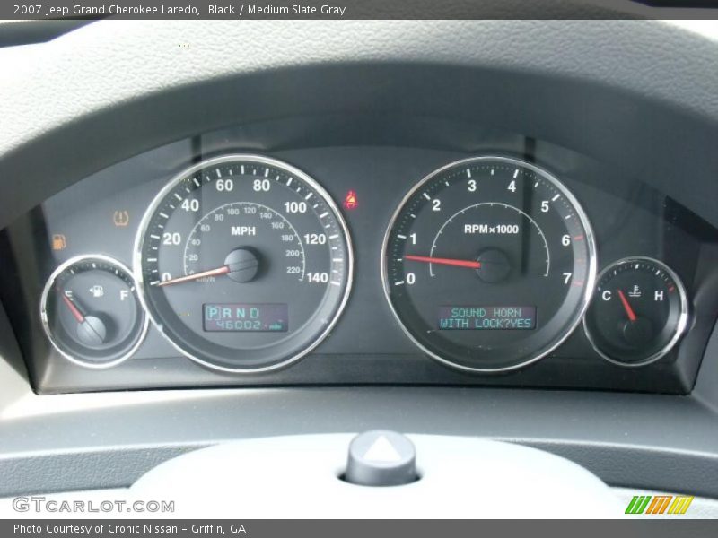 Black / Medium Slate Gray 2007 Jeep Grand Cherokee Laredo