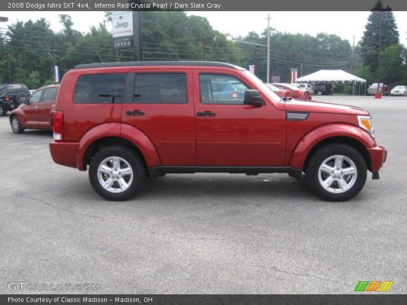 Inferno Red Crystal Pearl / Dark Slate Gray 2008 Dodge Nitro SXT 4x4