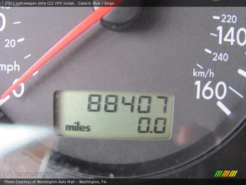 Galactic Blue / Beige 2001 Volkswagen Jetta GLS VR6 Sedan