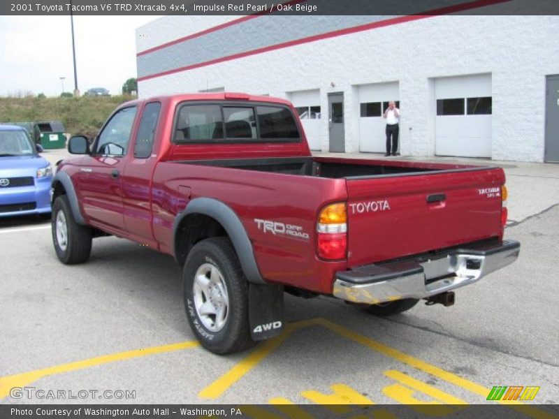 Impulse Red Pearl / Oak Beige 2001 Toyota Tacoma V6 TRD Xtracab 4x4