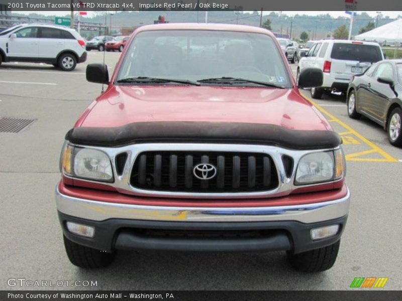 Impulse Red Pearl / Oak Beige 2001 Toyota Tacoma V6 TRD Xtracab 4x4