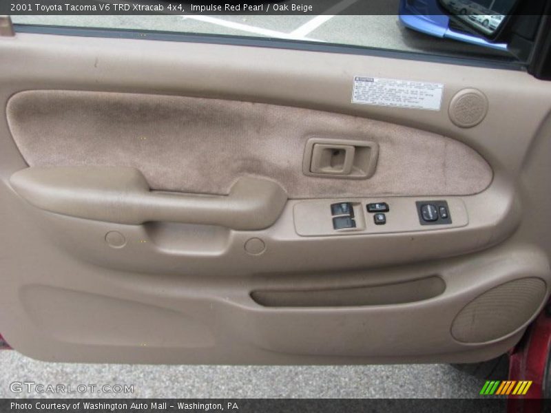 Impulse Red Pearl / Oak Beige 2001 Toyota Tacoma V6 TRD Xtracab 4x4