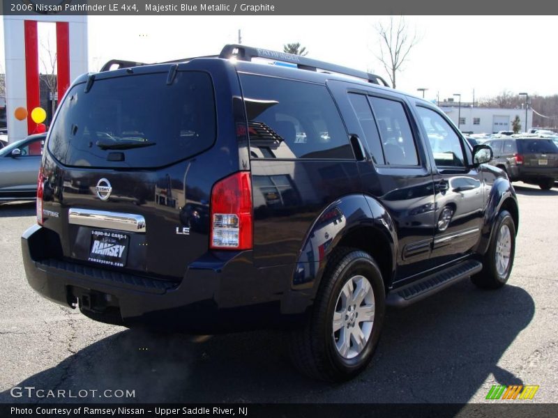 Majestic Blue Metallic / Graphite 2006 Nissan Pathfinder LE 4x4