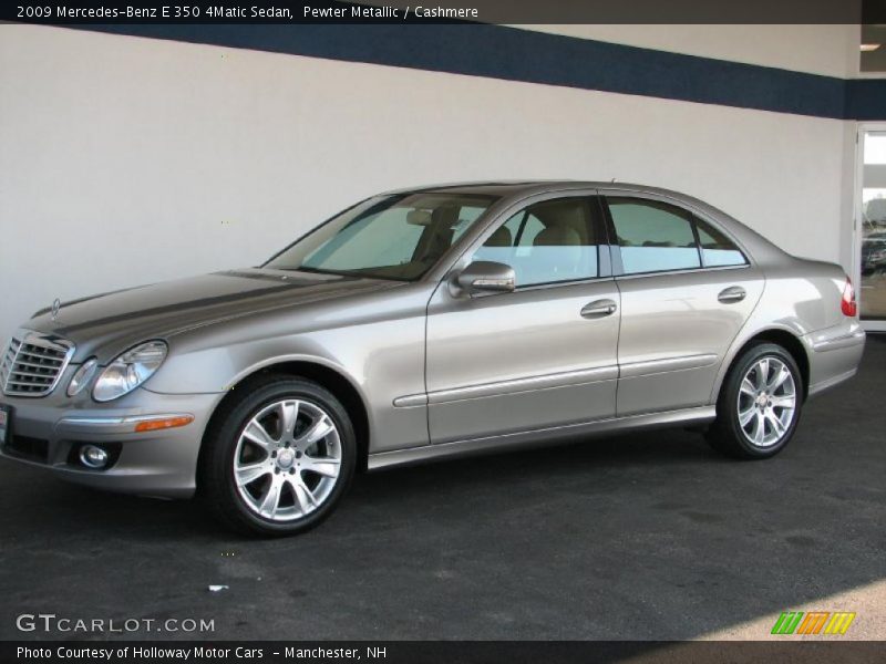 Pewter Metallic / Cashmere 2009 Mercedes-Benz E 350 4Matic Sedan