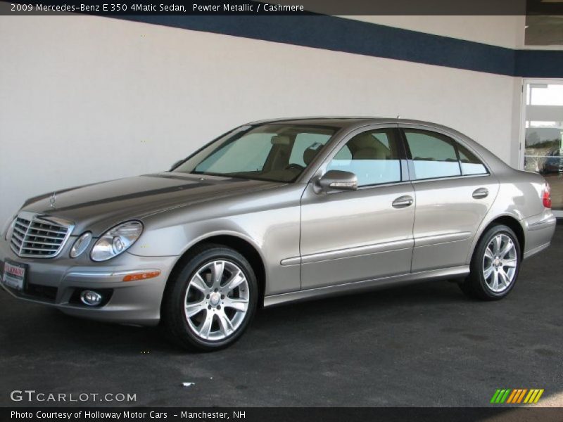 Pewter Metallic / Cashmere 2009 Mercedes-Benz E 350 4Matic Sedan