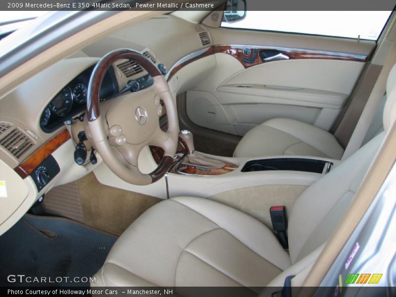 Pewter Metallic / Cashmere 2009 Mercedes-Benz E 350 4Matic Sedan