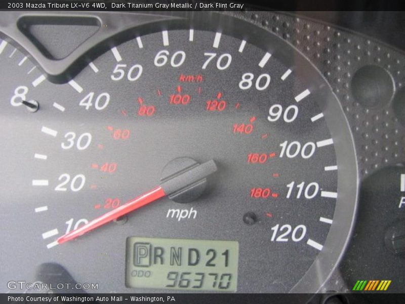 Dark Titanium Gray Metallic / Dark Flint Gray 2003 Mazda Tribute LX-V6 4WD