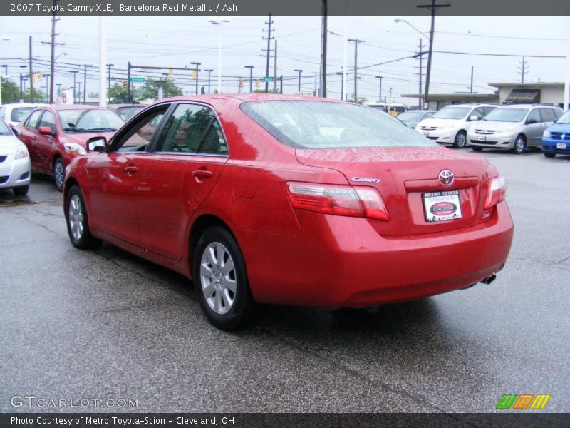 Barcelona Red Metallic / Ash 2007 Toyota Camry XLE