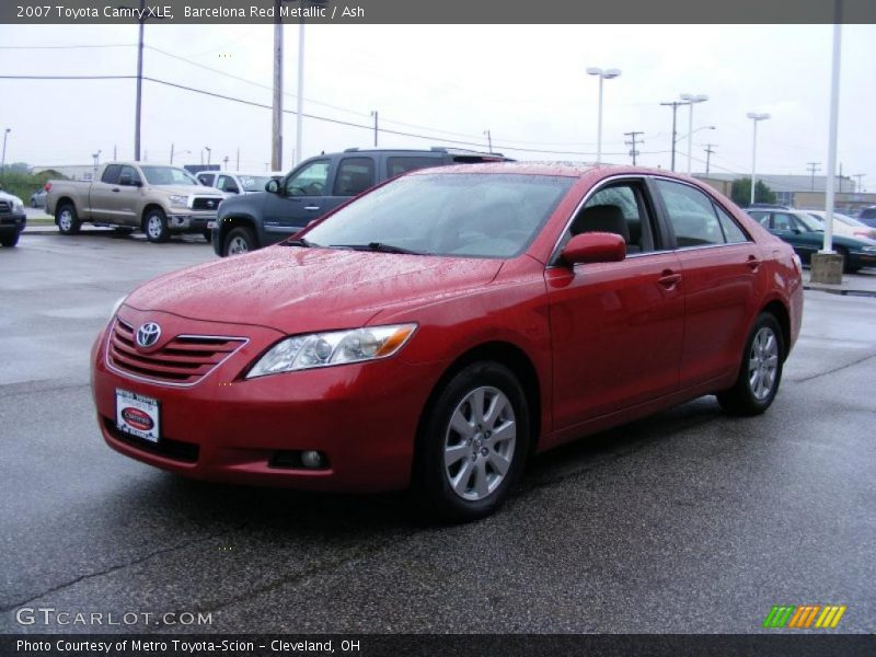 Barcelona Red Metallic / Ash 2007 Toyota Camry XLE