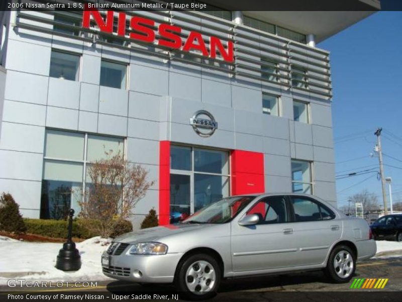 Brilliant Aluminum Metallic / Taupe Beige 2006 Nissan Sentra 1.8 S