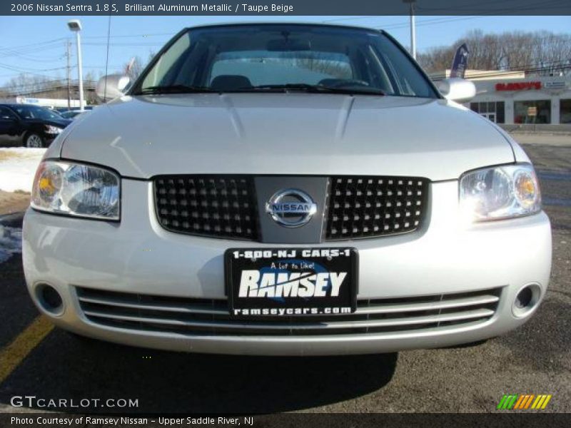 Brilliant Aluminum Metallic / Taupe Beige 2006 Nissan Sentra 1.8 S