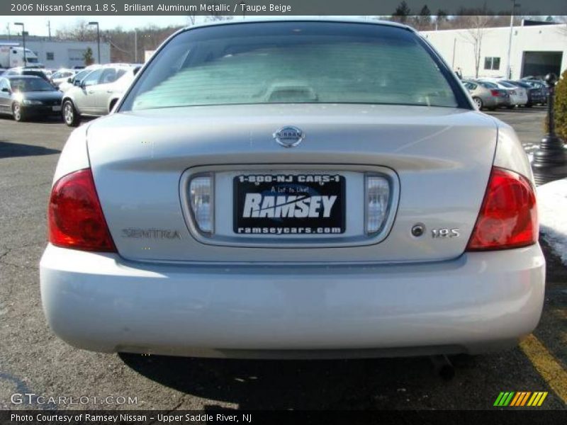 Brilliant Aluminum Metallic / Taupe Beige 2006 Nissan Sentra 1.8 S
