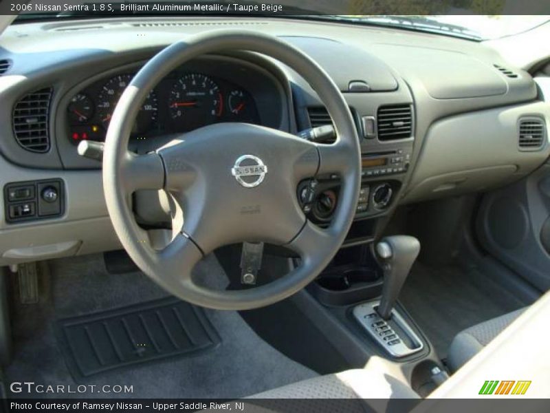 Brilliant Aluminum Metallic / Taupe Beige 2006 Nissan Sentra 1.8 S