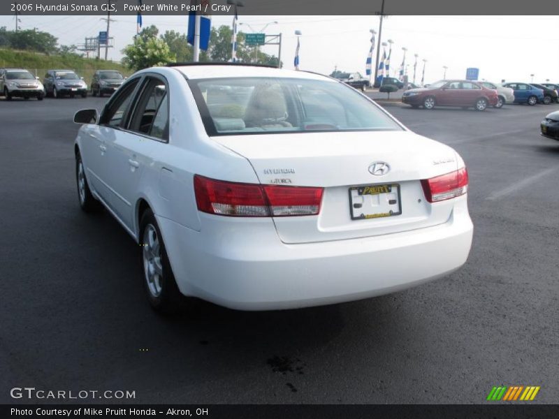 Powder White Pearl / Gray 2006 Hyundai Sonata GLS