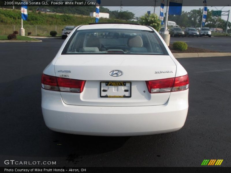 Powder White Pearl / Gray 2006 Hyundai Sonata GLS