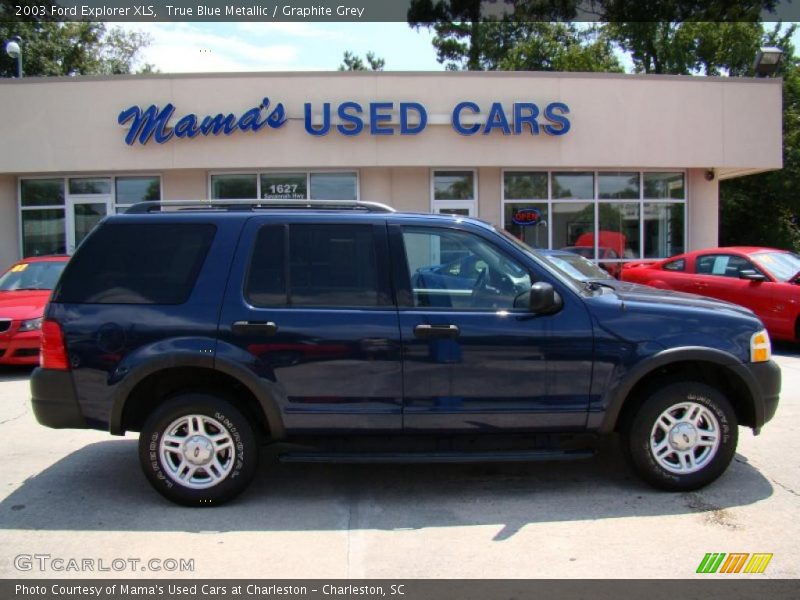 True Blue Metallic / Graphite Grey 2003 Ford Explorer XLS