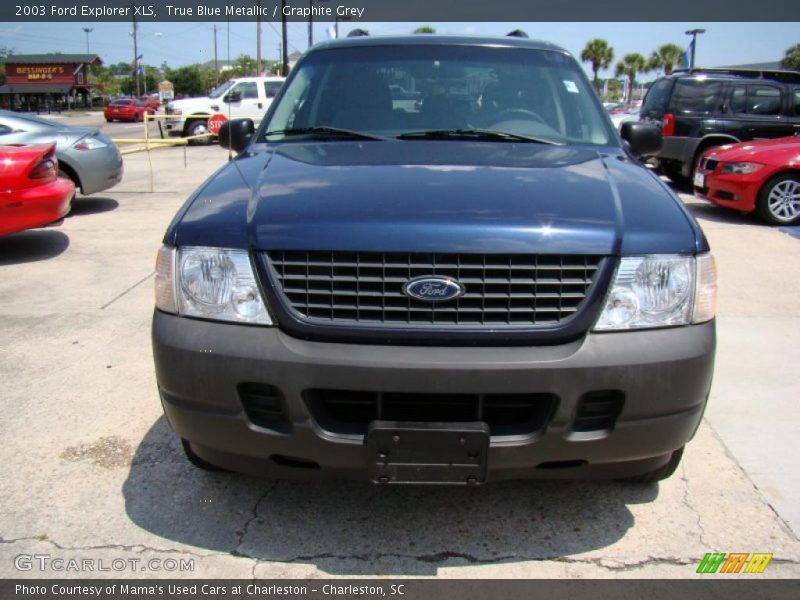 True Blue Metallic / Graphite Grey 2003 Ford Explorer XLS