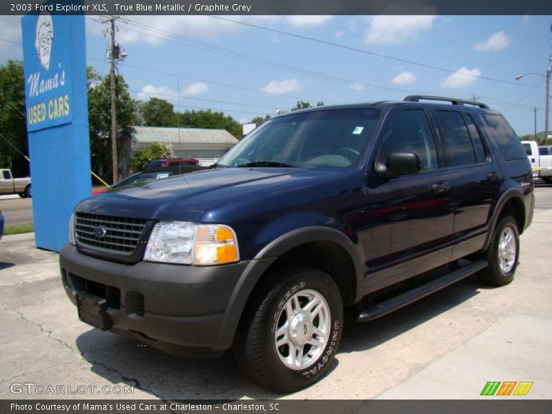 True Blue Metallic / Graphite Grey 2003 Ford Explorer XLS