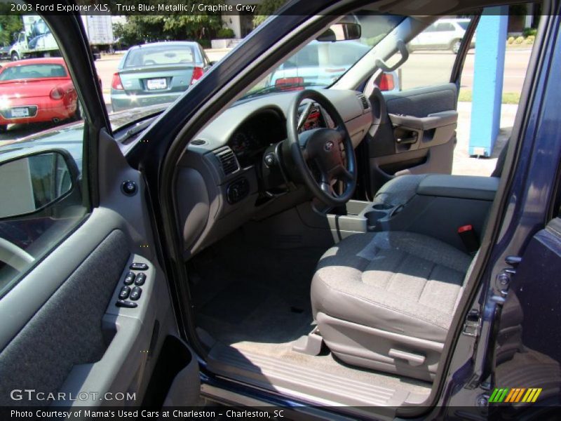 True Blue Metallic / Graphite Grey 2003 Ford Explorer XLS