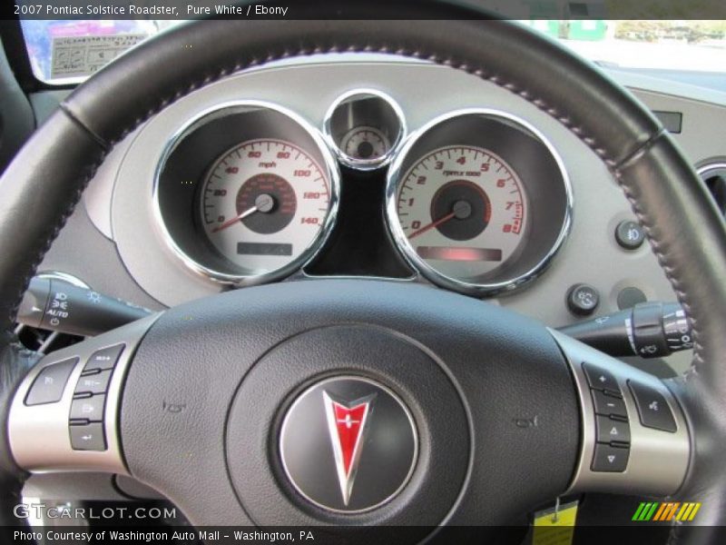 Pure White / Ebony 2007 Pontiac Solstice Roadster