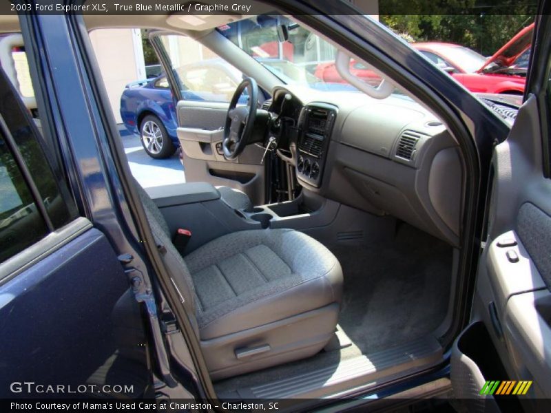 True Blue Metallic / Graphite Grey 2003 Ford Explorer XLS