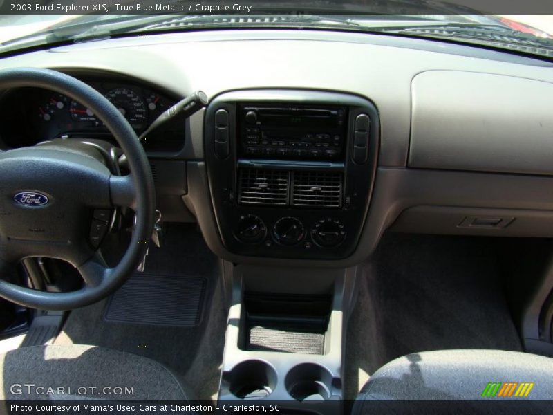 True Blue Metallic / Graphite Grey 2003 Ford Explorer XLS