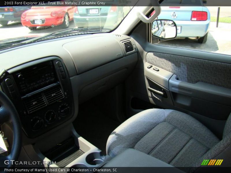 True Blue Metallic / Graphite Grey 2003 Ford Explorer XLS