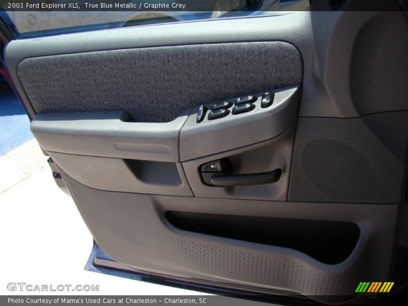 True Blue Metallic / Graphite Grey 2003 Ford Explorer XLS
