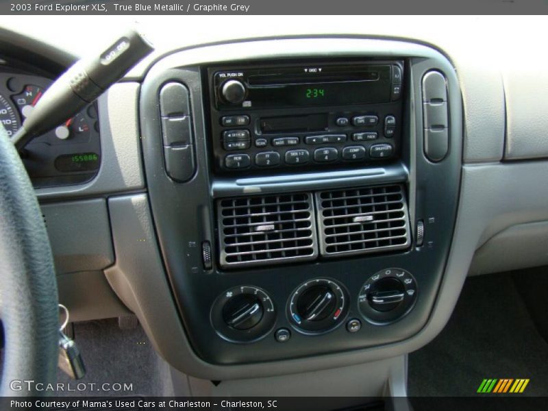 True Blue Metallic / Graphite Grey 2003 Ford Explorer XLS