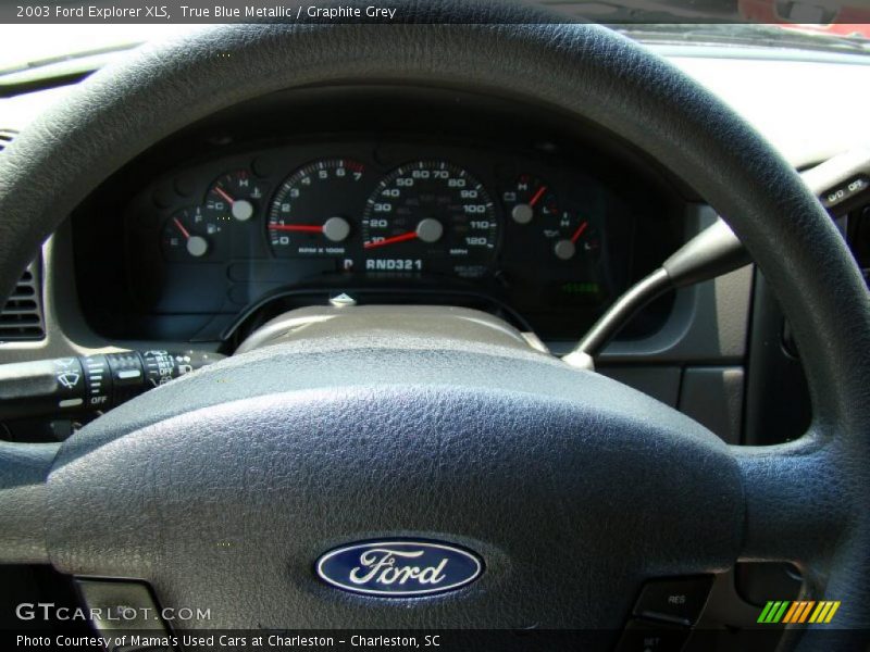 True Blue Metallic / Graphite Grey 2003 Ford Explorer XLS