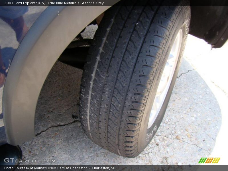 True Blue Metallic / Graphite Grey 2003 Ford Explorer XLS