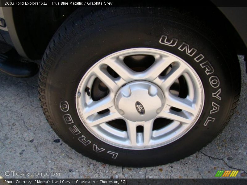 True Blue Metallic / Graphite Grey 2003 Ford Explorer XLS