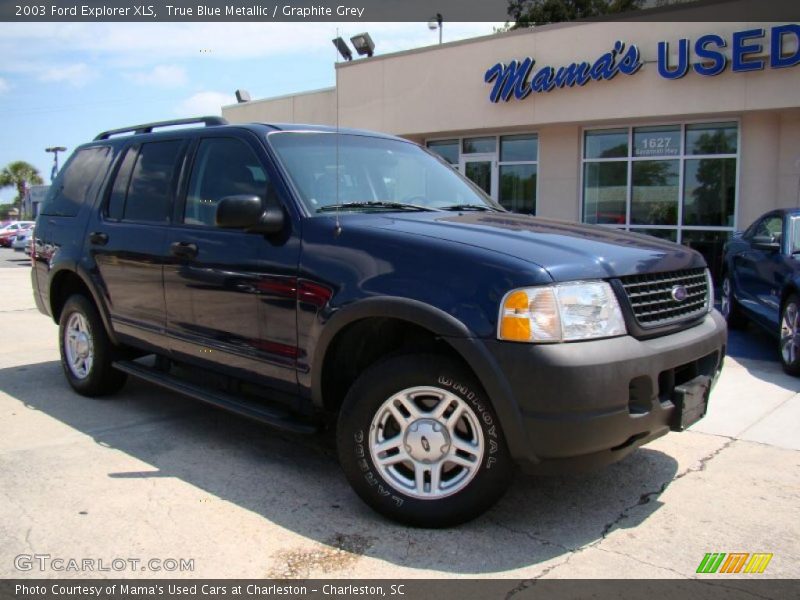 True Blue Metallic / Graphite Grey 2003 Ford Explorer XLS