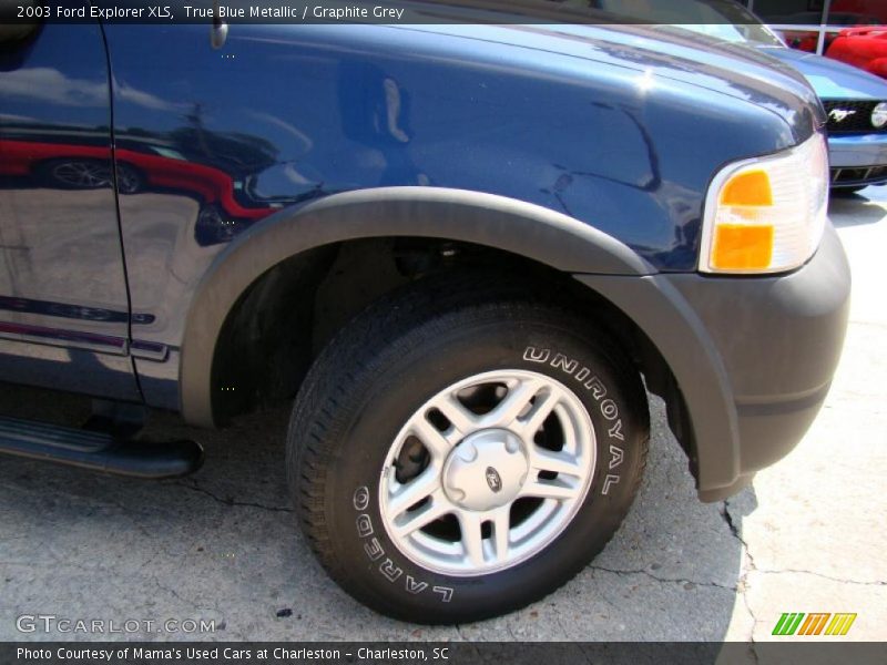 True Blue Metallic / Graphite Grey 2003 Ford Explorer XLS