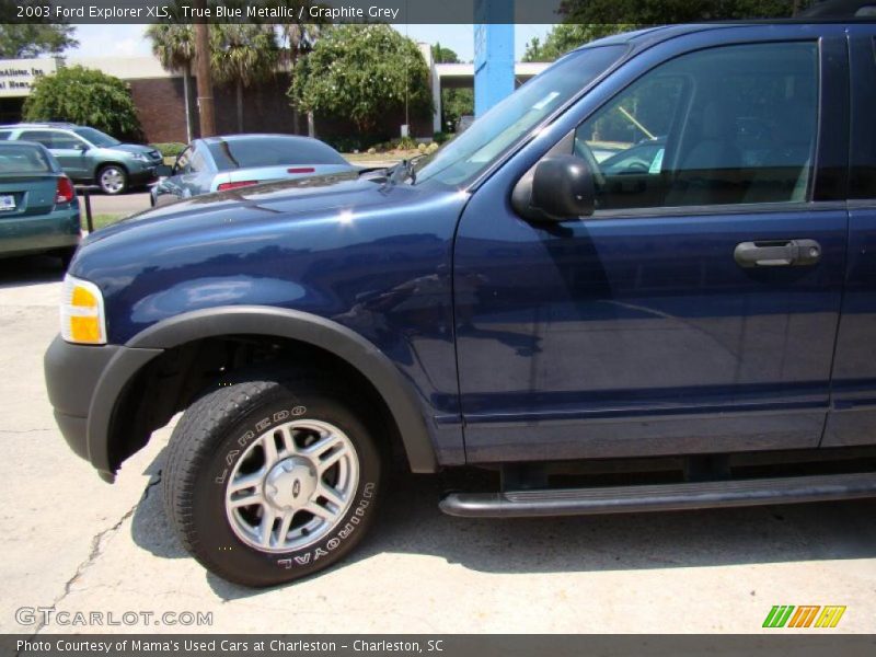 True Blue Metallic / Graphite Grey 2003 Ford Explorer XLS