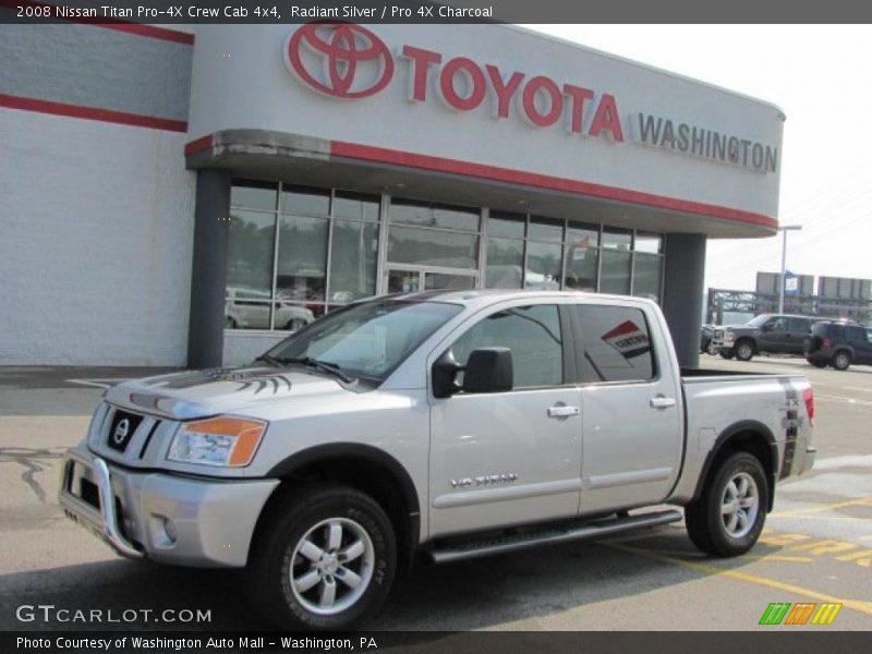 Radiant Silver / Pro 4X Charcoal 2008 Nissan Titan Pro-4X Crew Cab 4x4