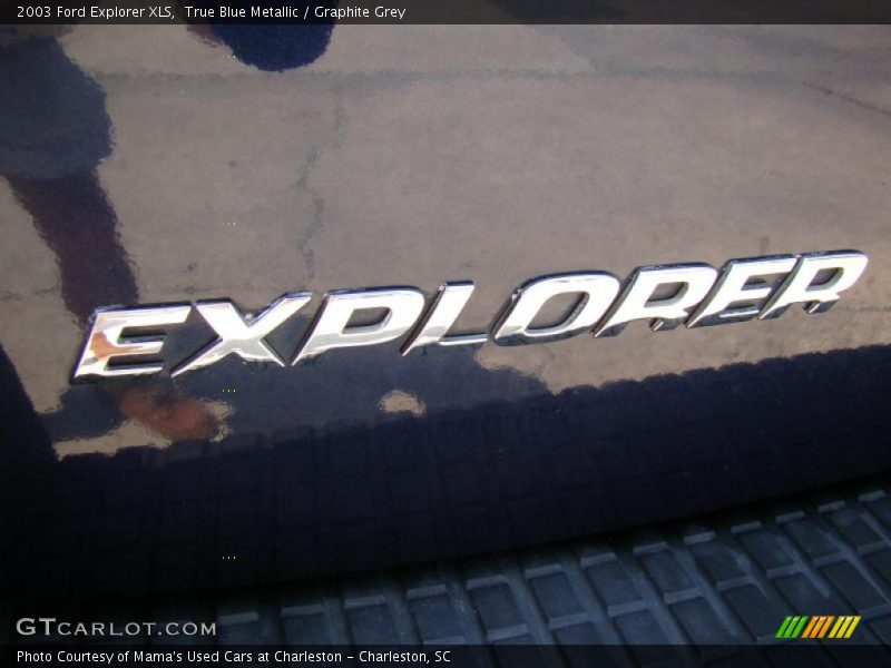 True Blue Metallic / Graphite Grey 2003 Ford Explorer XLS