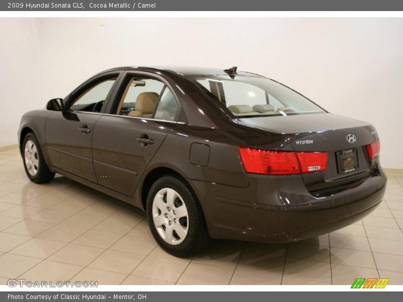 Cocoa Metallic / Camel 2009 Hyundai Sonata GLS