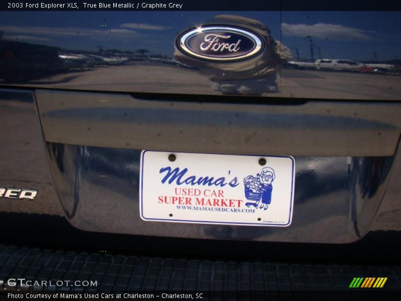 True Blue Metallic / Graphite Grey 2003 Ford Explorer XLS