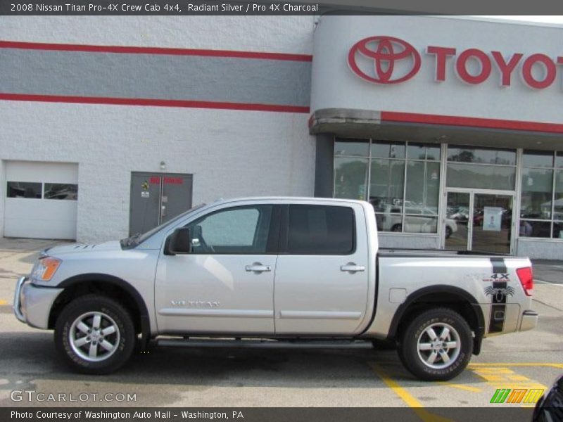 Radiant Silver / Pro 4X Charcoal 2008 Nissan Titan Pro-4X Crew Cab 4x4