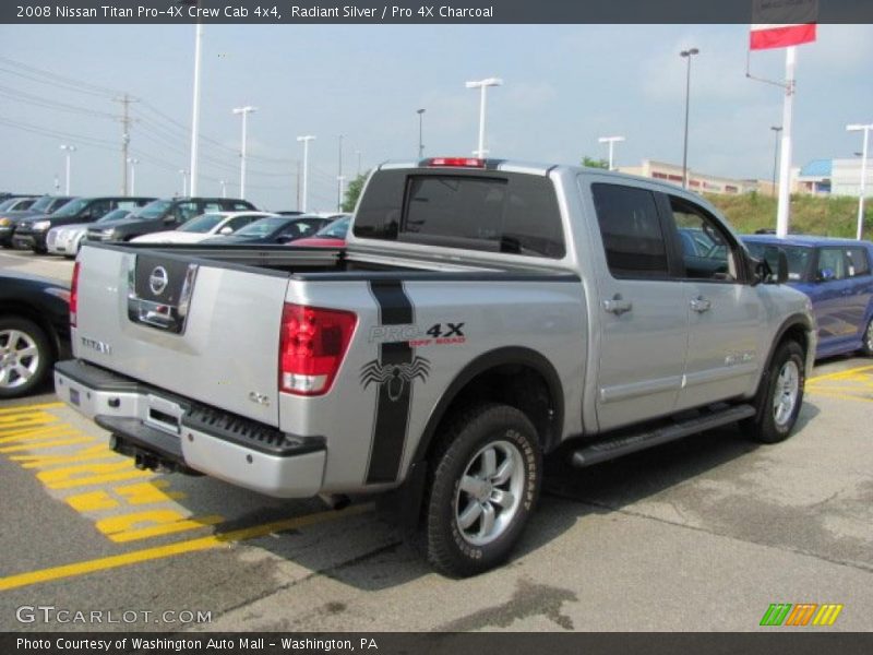 Radiant Silver / Pro 4X Charcoal 2008 Nissan Titan Pro-4X Crew Cab 4x4
