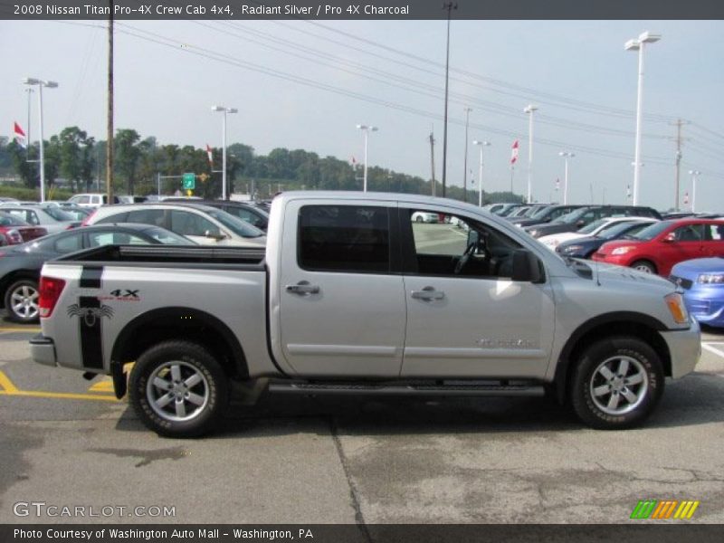 Radiant Silver / Pro 4X Charcoal 2008 Nissan Titan Pro-4X Crew Cab 4x4