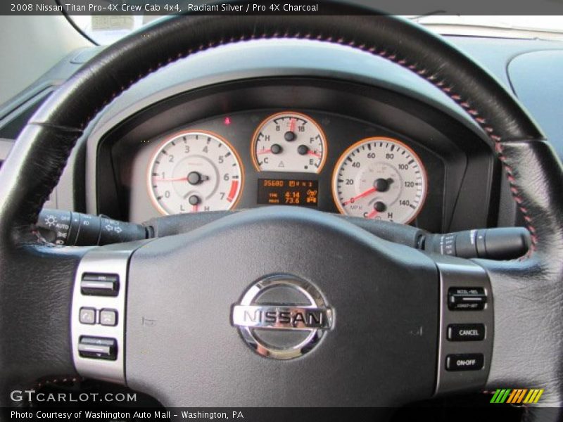 Radiant Silver / Pro 4X Charcoal 2008 Nissan Titan Pro-4X Crew Cab 4x4